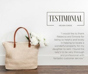 Testimonial Melissa Condie