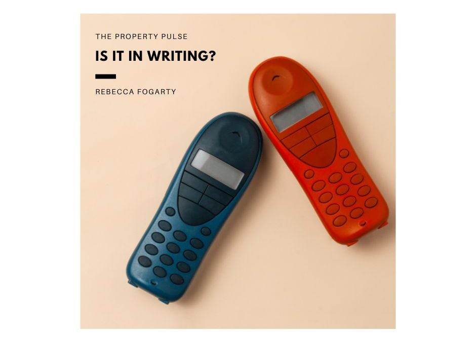 Is It in Writing?
